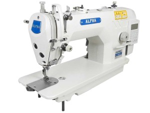 Máquina De Costura Industrial Reta ALPHA Com Motor Direct Drive Para Tecidos Leves e Médios