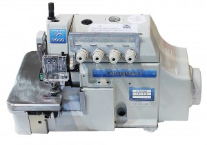 Máquina Overlock 4 Fios Ponto Cadeia com Sensor de Início de Costura e Motor Direct Drive KINGTEX