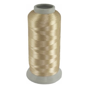 Linha 100% Poliéster 120gr para Máquina de Bordar - Dourado Claro L-6565