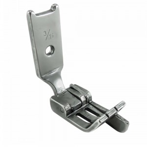 Calcador Pespontadeira 2 Agulhas Guia Direito com Parede 3/16 S570 3/16X1/16