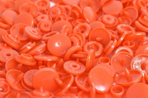 Botão de Pressão Plástico Tic Tac Nº 12 Laranja PR-12MM 25