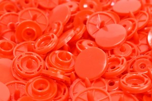 Botão de Pressão Plástico Tic Tac Nº 15 Laranja PR-15MM 25